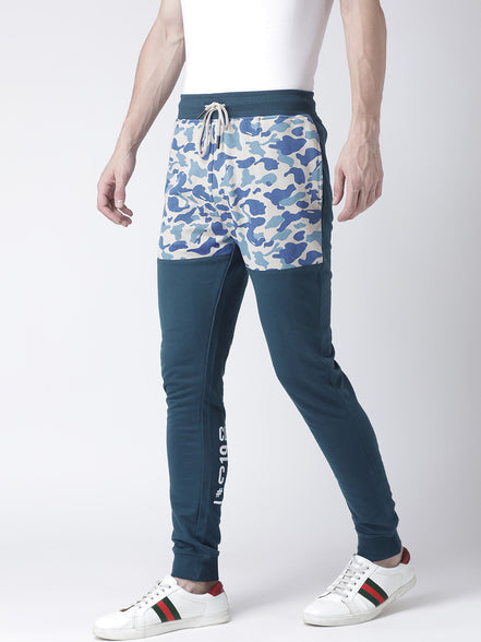 Teal Tie and Die Jogger with Graphic