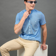 Blue Solid Shirt
