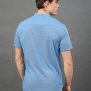 Blue Solid Shirt