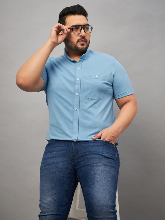 Turquoise Blue Plus active Shirt