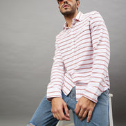 White Striped Shirt