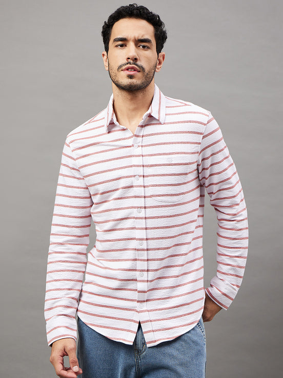 White Striped Shirt