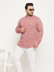 Mauve Pink Full Sleeve Casual Shirt