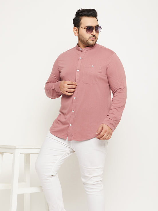 Mauve Pink Full Sleeve Casual Shirt