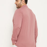 Mauve Pink Full Sleeve Casual Shirt