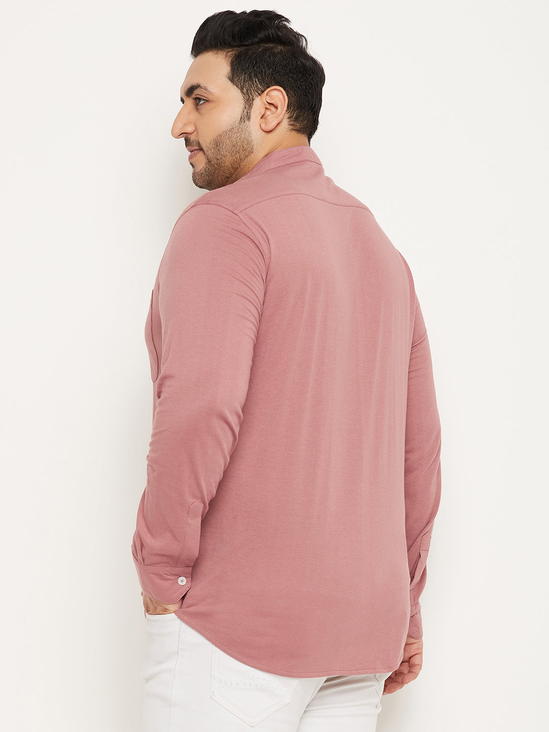 Mauve Pink Full Sleeve Casual Shirt