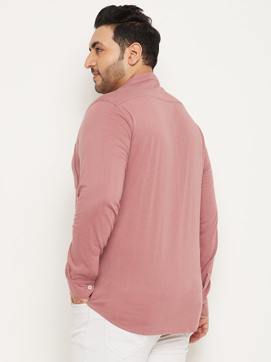 Mauve Pink Full Sleeve Casual Shirt