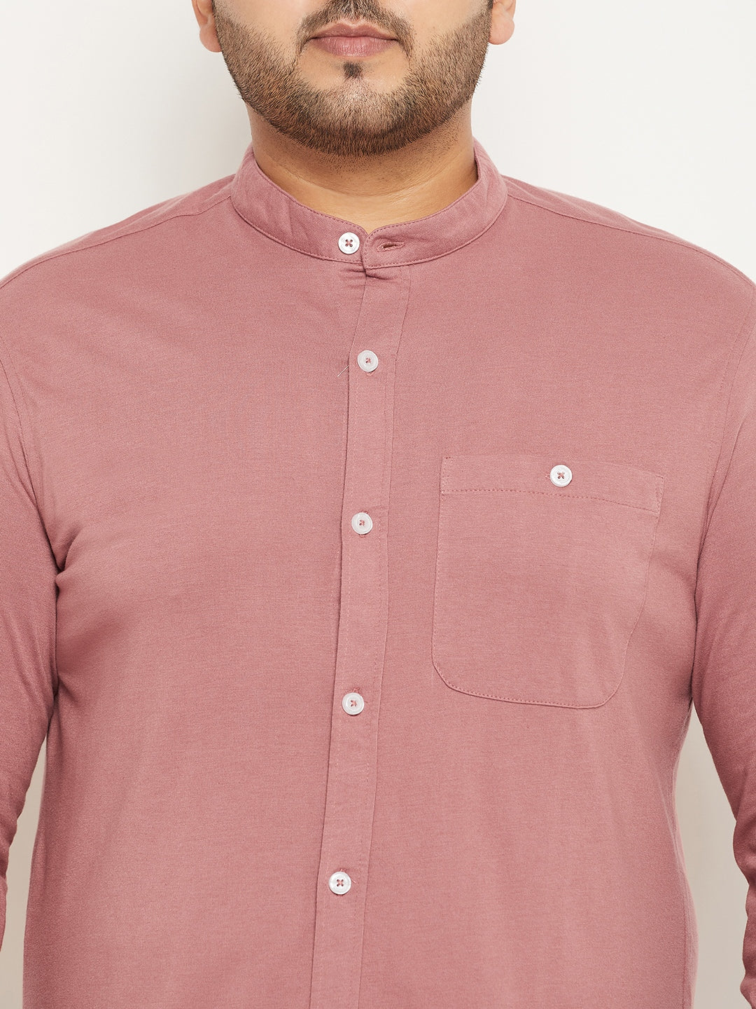 Mauve Pink Full Sleeve Casual Shirt
