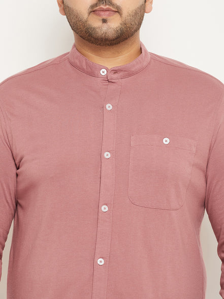 Mauve Pink Full Sleeve Casual Shirt