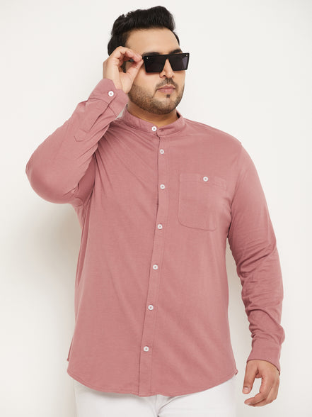 Mauve Pink Full Sleeve Casual Shirt