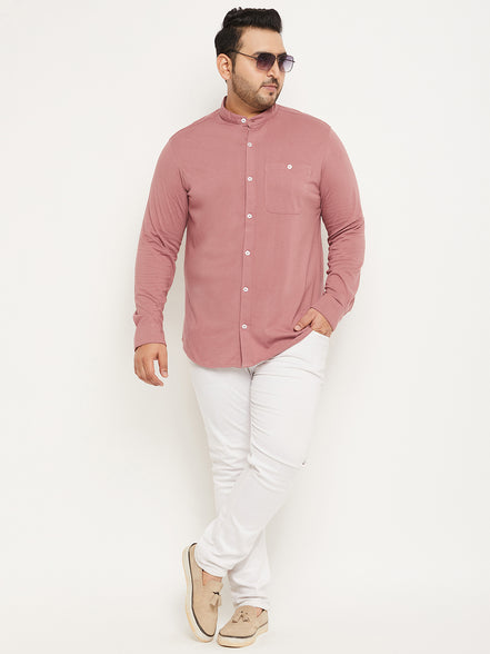 Mauve Pink Full Sleeve Casual Shirt
