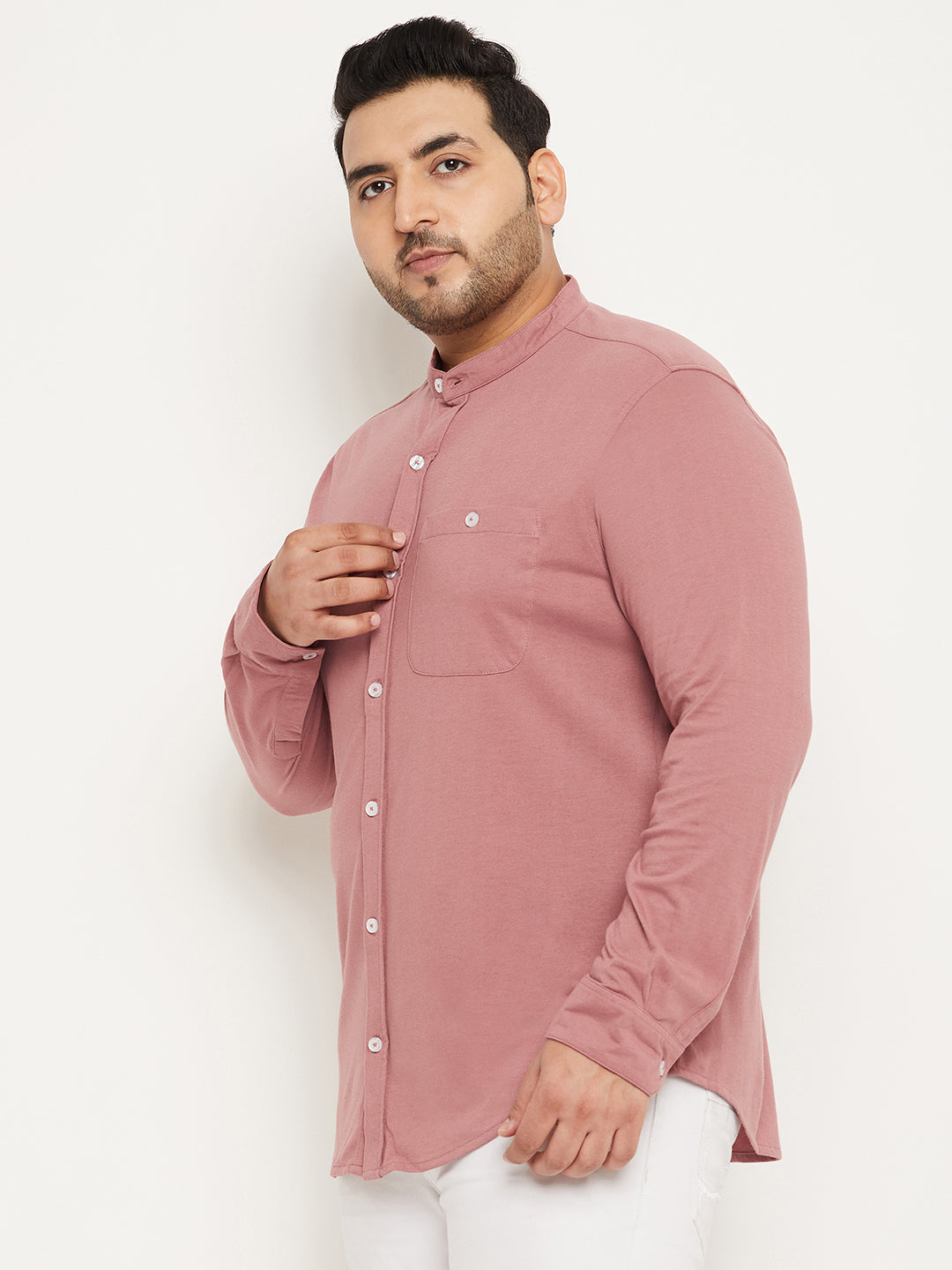 Mauve Pink Full Sleeve Casual Shirt