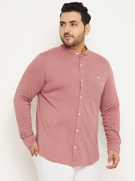 Mauve Pink Full Sleeve Casual Shirt