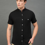 Black Solid Shirt
