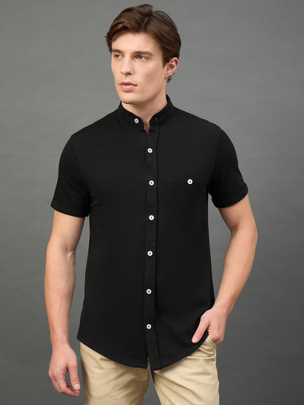 Black Solid Shirt