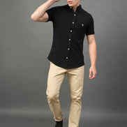 Black Solid Shirt