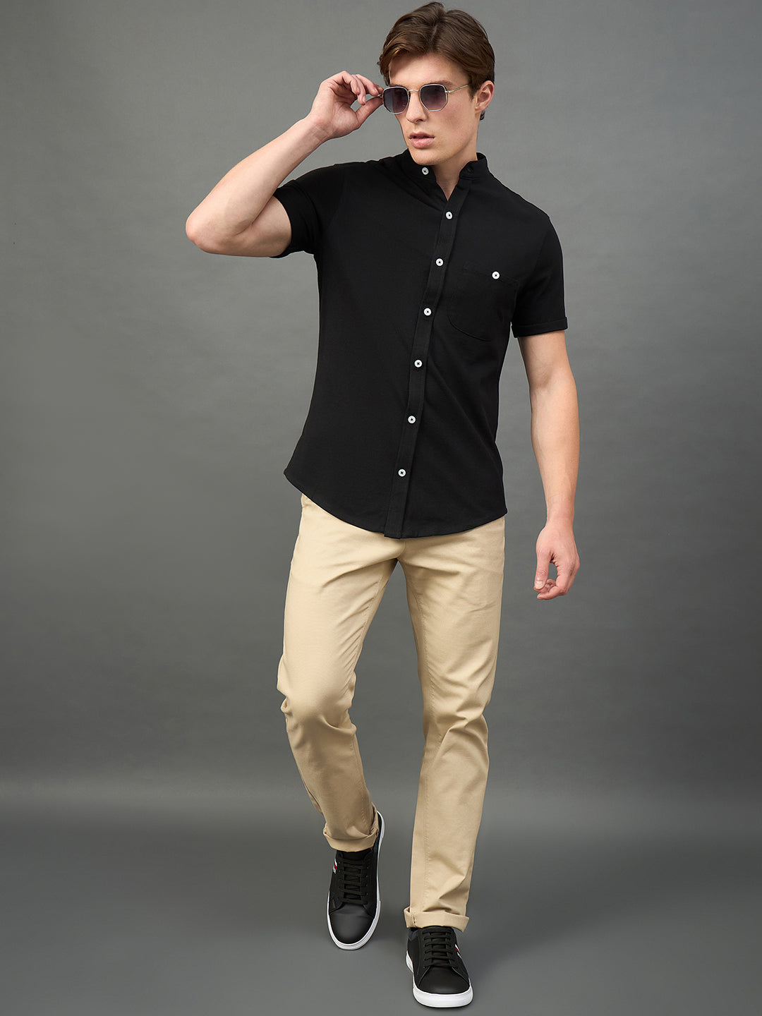Black Solid Shirt