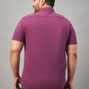 Mauve Plus active Shirt