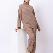 Beige Solid Co-Ord Set