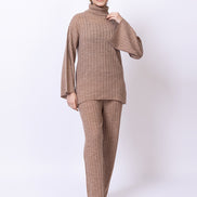 Beige Solid Co-Ord Set