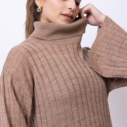 Beige Solid Co-Ord Set