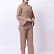 Beige Solid Co-Ord Set