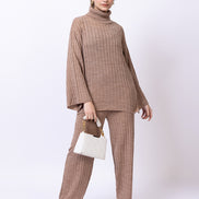 Beige Solid Co-Ord Set