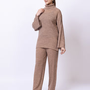 Beige Solid Co-Ord Set