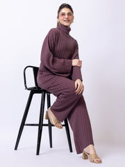 Mauve Solid Co-Ord Set