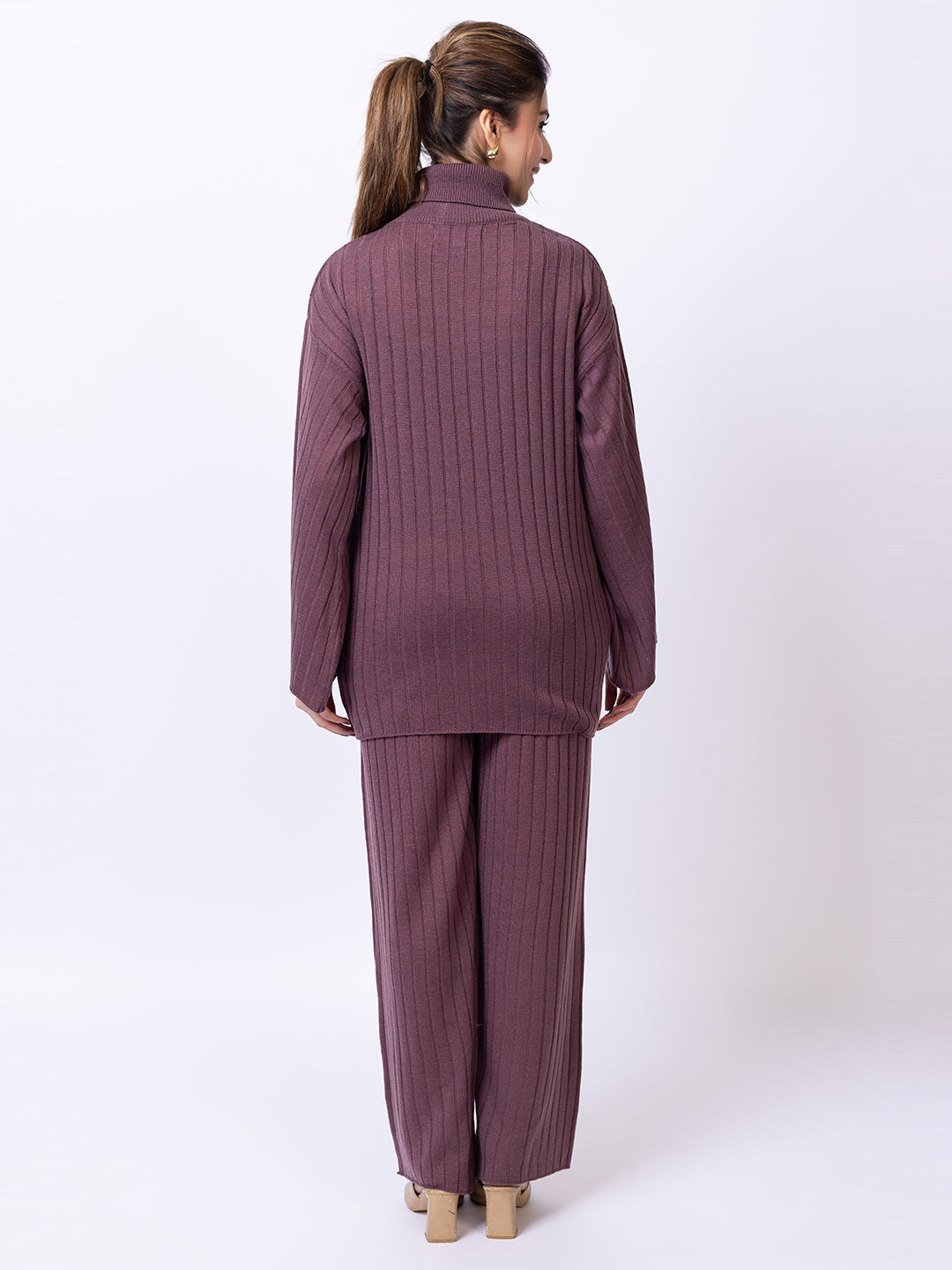 Mauve Solid Co-Ord Set