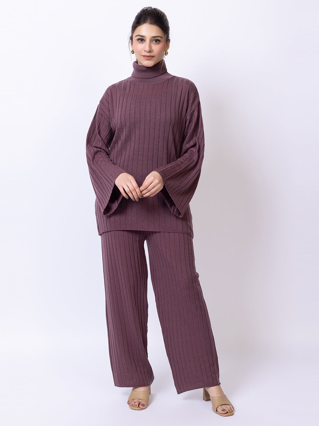 Mauve Solid Co-Ord Set