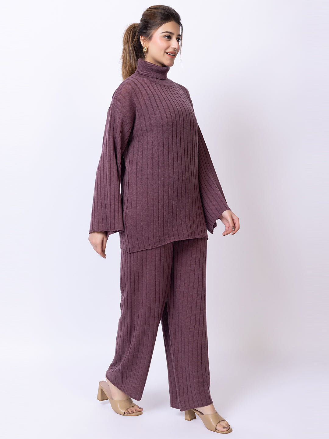 Mauve Solid Co-Ord Set