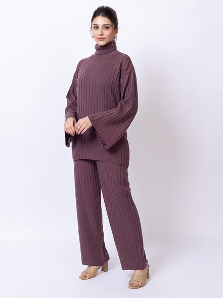 Mauve Solid Co-Ord Set
