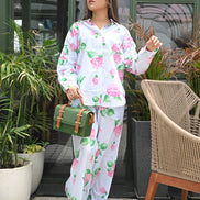 Sky Floral Cord Set