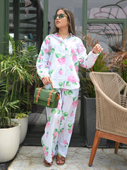 Sky Floral Cord Set