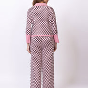 Pink Jacquard Co-Ord Set