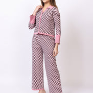 Pink Jacquard Co-Ord Set