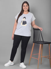 Light Grey Printed T-Shirt