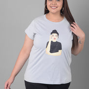 Light Grey Printed T-Shirt