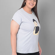 Light Grey Printed T-Shirt
