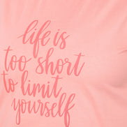 Bright Peach Printed T-Shirt