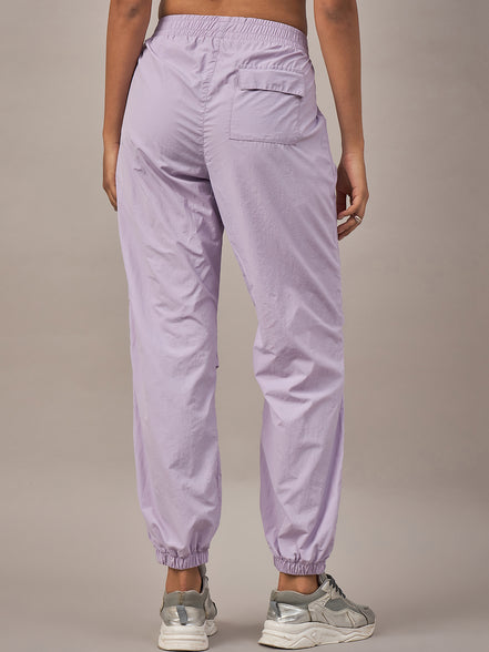 Women Light Purple Regular Fit Trouser