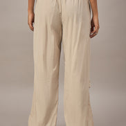 Women Khaki Regular Fit Trouser