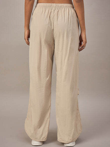 Women Khaki Regular Fit Trouser