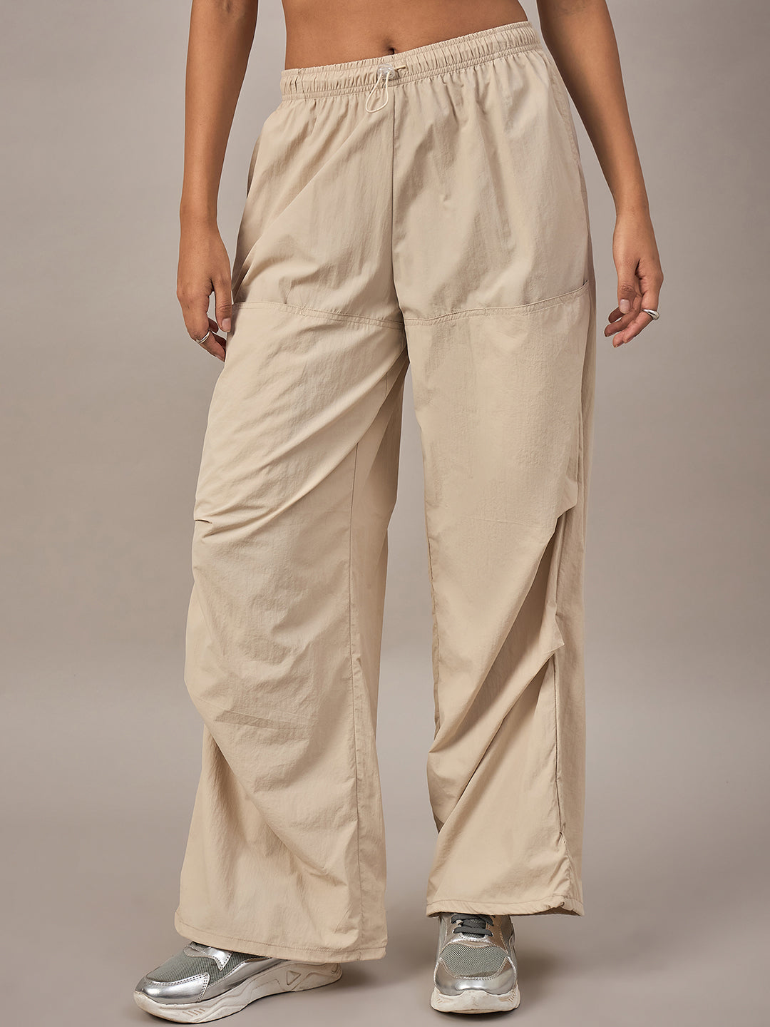 Women Khaki Regular Fit Trouser