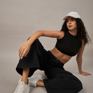Women Black Regular Fit Trouser