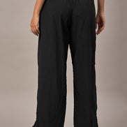 Women Black Regular Fit Trouser
