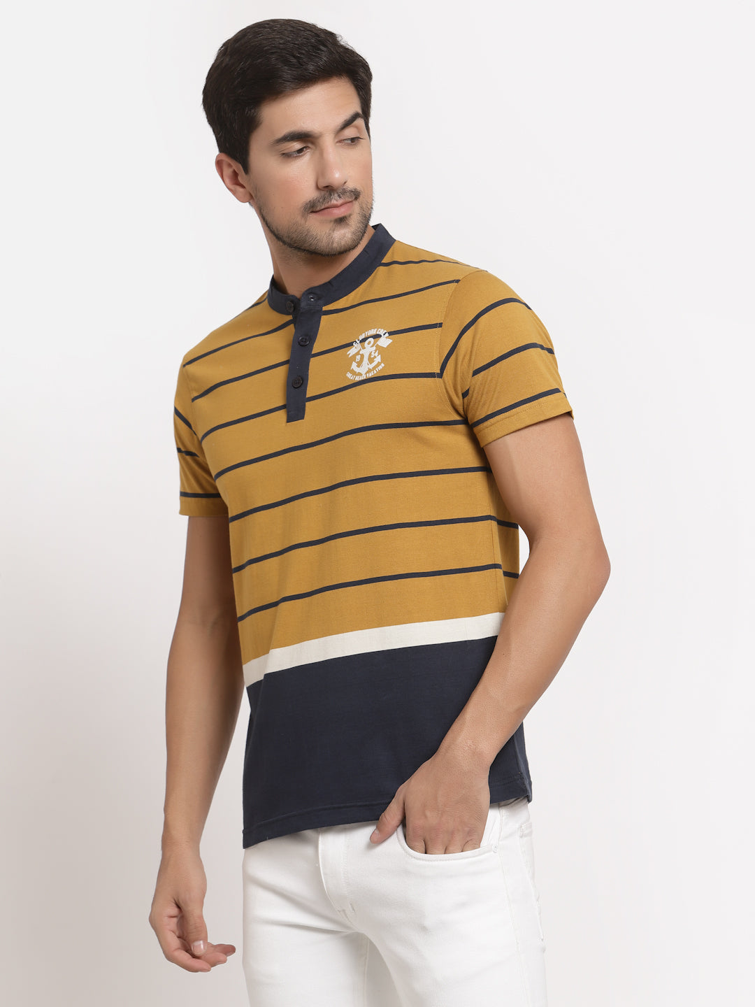 Mustard Henley T-Shirt