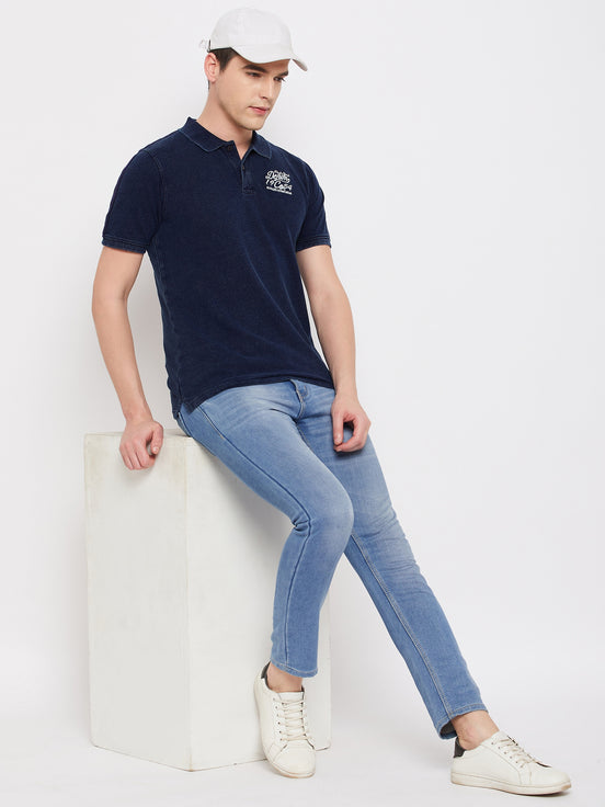 Indigo Polo T-Shirt