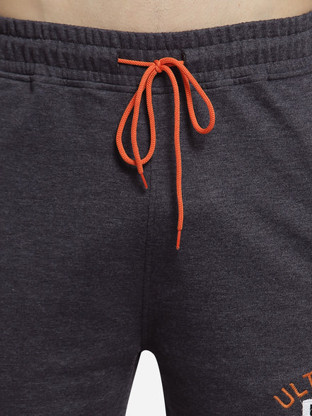 Navy Blue Melange Shorts